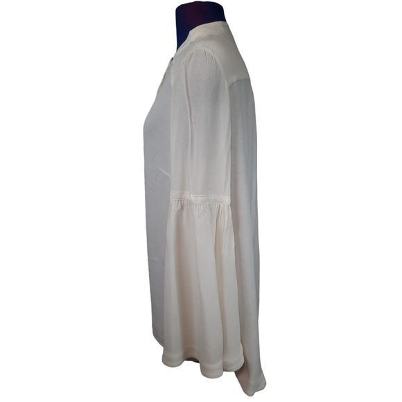 Free People Easy Girl‎ Henley White Bell Sleeve Blouse Size Small Women's - Picture 4 of 9